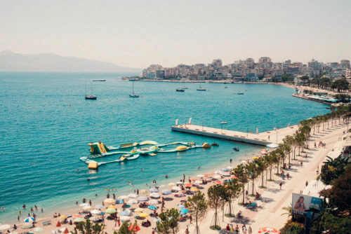 Blick auf die Promenade von Saranda